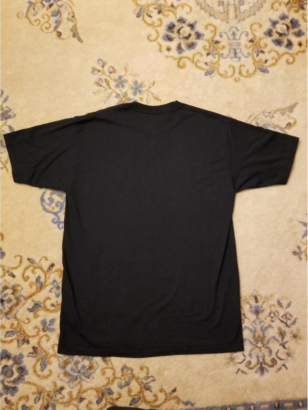 Rare Vtg 90s Tally Ho! Puss Boots Cat Horse Riding Portrait Shirt Black Mens L - Picture 4 of 7
